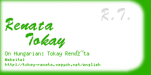 renata tokay business card